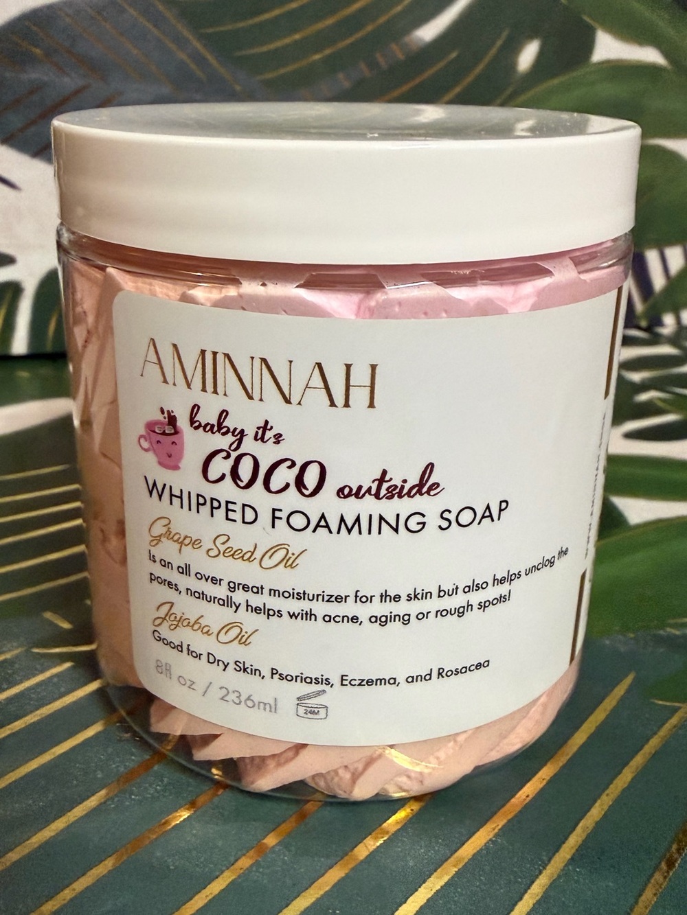 Aminnah Baby It’s Coco Outside Whipped Foaming Soap 8 oz Hot Cocoa